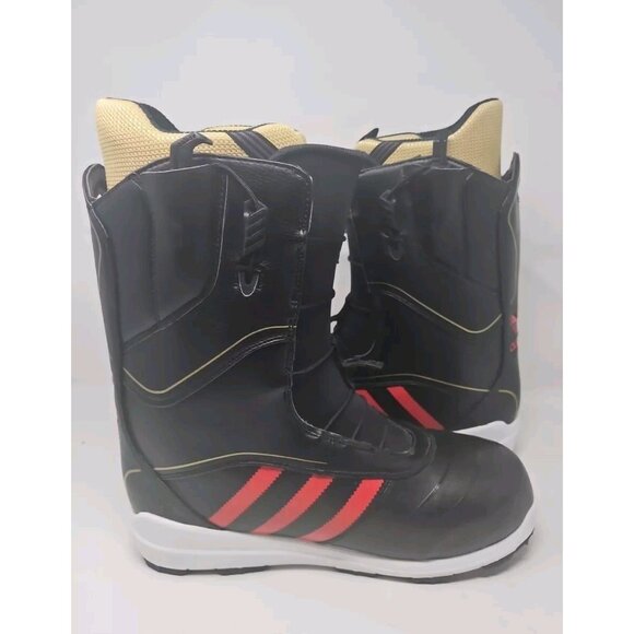 ADIDAS SNOWBPARDING BOOT D69147 | BLACK/COLLEGIATE RED/GOLD MENS 13 - Picture 1 of 7